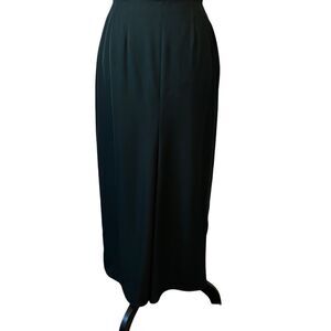 Copines Long Dark Green Lined Straight Classic maxi Skirt 38